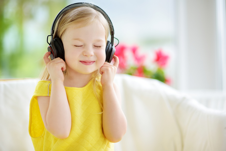 Child Listening to Music